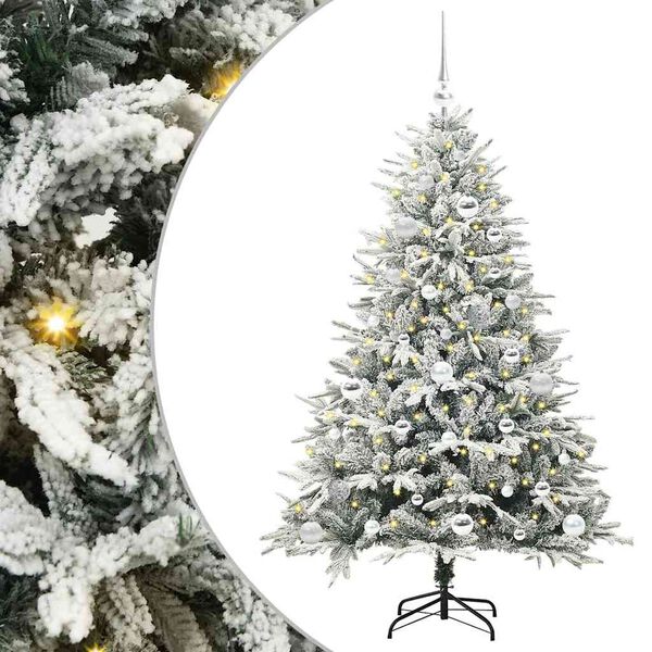 vidaXL &Aacute;rbol de Navidad Artificial Pre-iluminado con Juego de Bolas