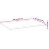 vidaXL Tablero de mesa rectangular madera maciza acacia 60x50x2 cm