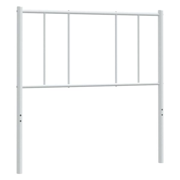 vidaXL Cabecero de metal blanco 80 cm
