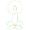 vidaXL Vela de luces de cuerda LED con acebo LOVIISA 120 LED