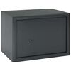 vidaXL Caja Fuerte con cerradura Gris oscuro 35 x 25 x 25 cm Acero