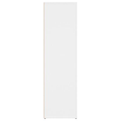 vidaXL Aparador de madera contrachapada blanco 80x30x106 cm