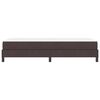 vidaXL Cama tipo Box Spring con colch&oacute;n Marr&oacute;n Oscuro 90 x 190 cm tela