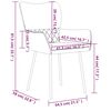 vidaXL Sillas de comedor 2 unidades cuero sint&eacute;tico y tela negro