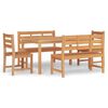 vidaXL Juego de comedor para jard&iacute;n 5 piezas madera maciza de teca