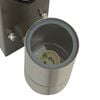 vidaXL Luz de pared exterior 2 pcs Plateado 6,5 x 10,5 x 16 cm