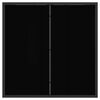 vidaXL Juego de muebles de exterior 5 pcs Negro y Antracita Textileno