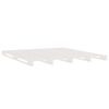 vidaXL Cama de palets de madera maciza de pino blanca 140x190 cm