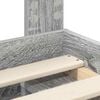 vidaXL Estructura de cama con cabecera Gris Sonoma 90 x 190 cm
