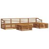 vidaXL Conjunto de sof&aacute;s de exterior 6 pcs Natural