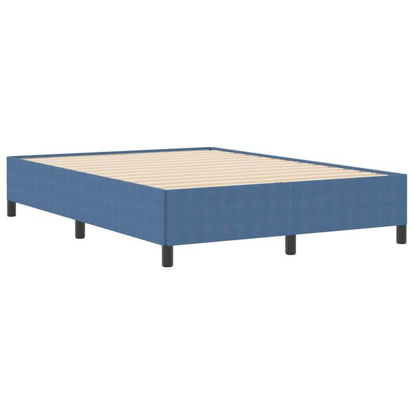 vidaXL Estructura de cama Azul 140 x 190 cm Telas de pana