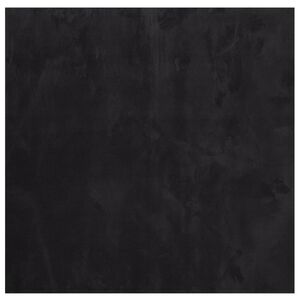 vidaXL Alfombra de pelo corto suave lavable HUARTE negro 160x160 cm