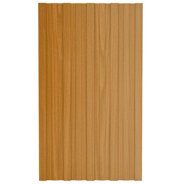 vidaXL Panel de techo 36 pcs Natural 80 x 45 cm Acero galvanizado
