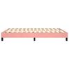 vidaXL Estructura de cama con somier terciopelo rosa 140x190 cm
