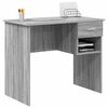 vidaXL Escritorio Gris sonoma 90 x 49.5 x 75 cm Madera contrachapada
