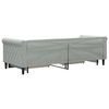 vidaXL Sofá cama nido con cajones terciopelo gris claro 80x200 cm