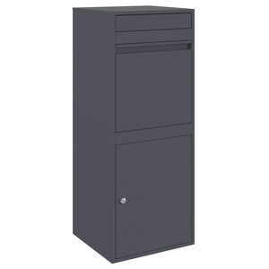 vidaXL Caja de entrega de paquetes Antracita 41 x 38 x 103 cm Acero
