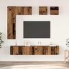 vidaXL Conjunto de mueble de TV 8 pcs Madera envejecida