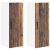 vidaXL Armario de Pared LUCCA 2 pcs Madera envejecida 30 x 31 x 80 cm