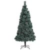 vidaXL Árbol de Navidad artificial preiluminado con set de bolas