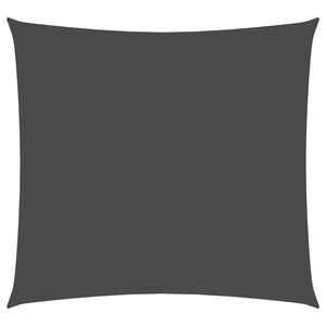 vidaXL Toldo de vela cuadrado tela oxford gris antracita 3x3 m