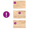 vidaXL Encimera de cocina rectangular madera maciza roble