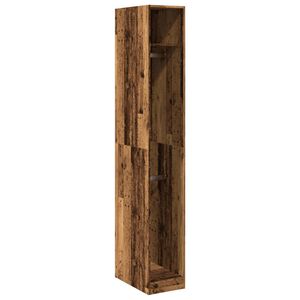 vidaXL Armario de madera de ingenier&iacute;a madera envejecida 30x50x200 cm