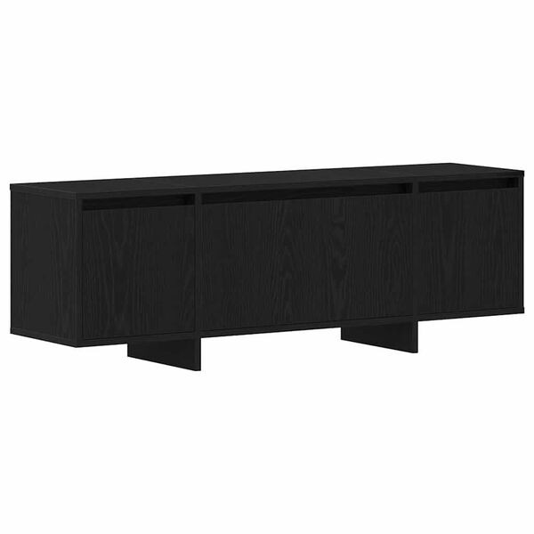 vidaXL Gabinete de TV Roble Negro 120 x 30 x 40,5 cm