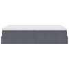 vidaXL Estructura cama otomana colch&oacute;n terciopelo gris oscuro