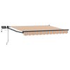 vidaXL Toldo manual retr&aacute;ctil con LEDs 3 x 2,5 m