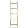 vidaXL Escalera toallero con 5 pelda&ntilde;os teca 45x150 cm natural