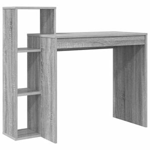 vidaXL Escritorio Gris Sonoma Madera de ingenier&iacute;a 100 x 40 x 90 cm