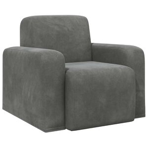 vidaXL Sill&oacute;n Gris oscuro Terciopelo