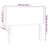 vidaXL Cabecero de terciopelo verde oscuro 100x5x78/88 cm