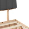 vidaXL Estructura de Cama con Cabecera Tapizada Gris oscuro