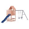 vidaXL Parque infantil de exterior madera maciza Douglas