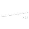 vidaXL Pinchos de muro 25 unidades acero 1 m