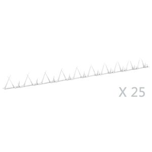 vidaXL Pinchos de muro 25 unidades acero 1 m