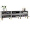 vidaXL Mueble de TV madera contrachapada gris hormig&oacute;n 150x30x44,5 cm