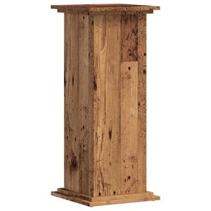 vidaXL Soportes de plantas madera ingenier&iacute;a envejecida 33x33x80 cm