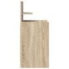 vidaXL Mesilla de noche con 2 cajones roble Sonoma 38x34x80 cm