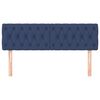 vidaXL Cabeceros tela azul 144x7x78/88 cm