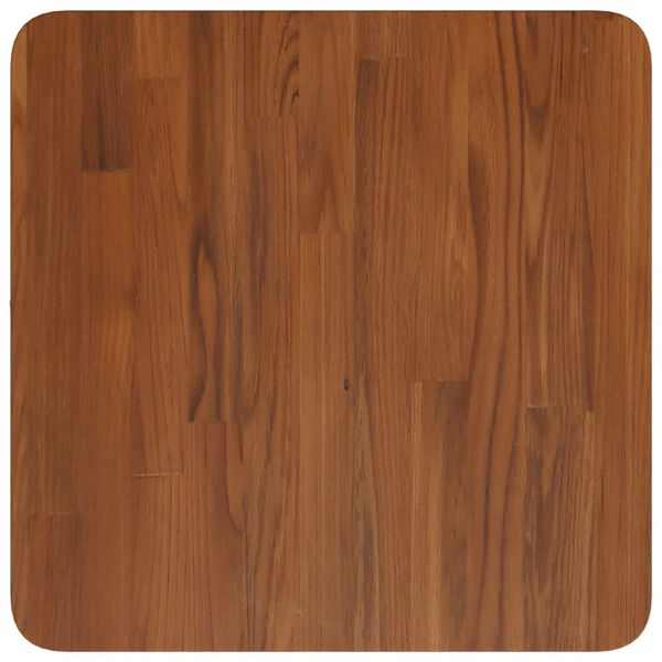 vidaXL Tablero de mesa cuadrada madera roble marrón oscuro 40x40x2,5cm
