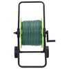 vidaXL Carrete de manguera con set de racores PVC verde 0,5" 30 m