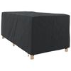 vidaXL Funda para Loungers Liso Negro 205 x 100 x 70 cm tela