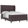 vidaXL Cama tipo Box Spring Marr&oacute;n oscuro 140 x 190 cm tela