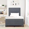 vidaXL Cama tipo Box Spring con colch&oacute;n Gris oscuro 120 x 190 cm tela