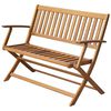 vidaXL Banco de jard&iacute;n madera maciza de acacia 120 cm