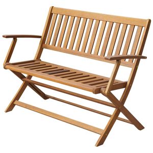 vidaXL Banco de jard&iacute;n madera maciza de acacia 120 cm