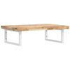 vidaXL Estante de lavabo de pared acero y madera maciza de acacia